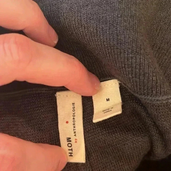 Moth by Anthropologie Wool Tie Front Wide-Leg Pants-Sz M - Picture 4 of 6